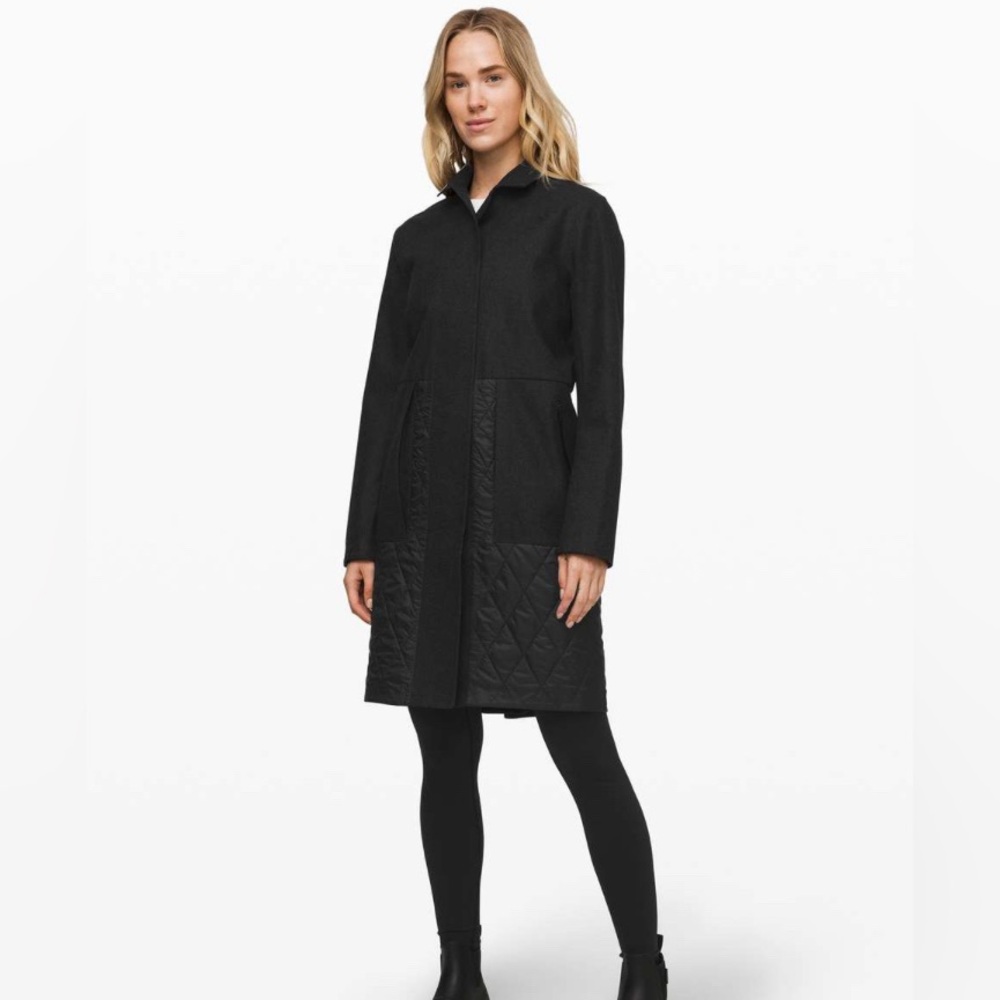 Lululemon Roam Far Wool Coat NWOT (dry cleaned)